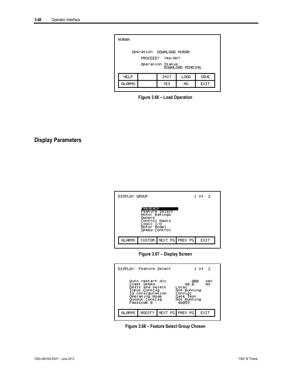 Display parameters | Rockwell Automation 7000 PowerFlex Medium Voltage AC Drive (B Frame) - Classic Control User Manual | Page 127 / 495