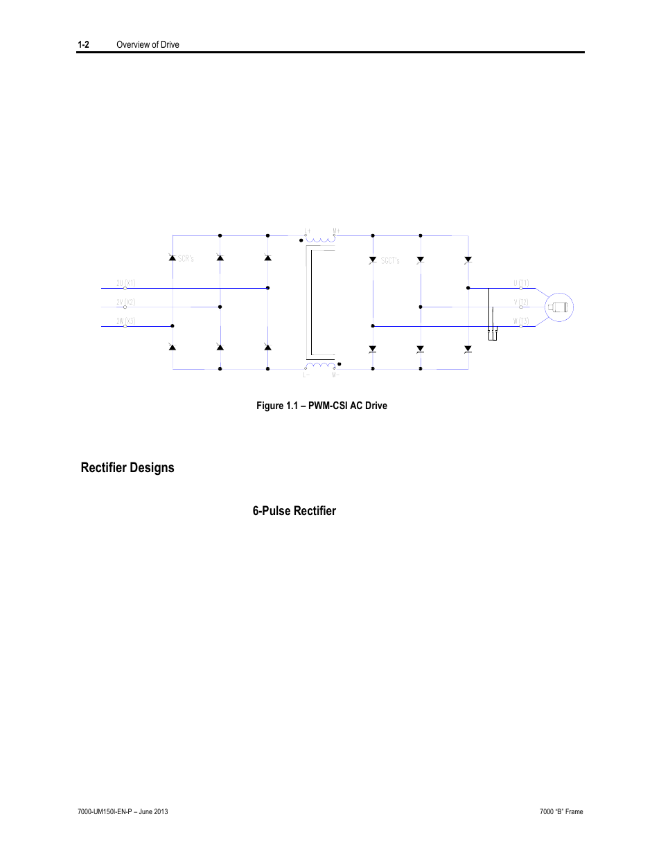 Rectifier designs | Rockwell Automation 7000 PowerFlex Medium Voltage AC Drive (B Frame) - Classic Control User Manual | Page 19 / 495