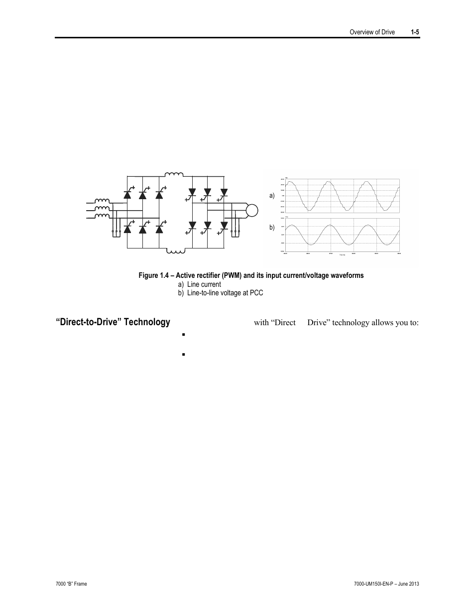 Direct-to-drive” technology | Rockwell Automation 7000 PowerFlex Medium Voltage AC Drive (B Frame) - Classic Control User Manual | Page 22 / 495