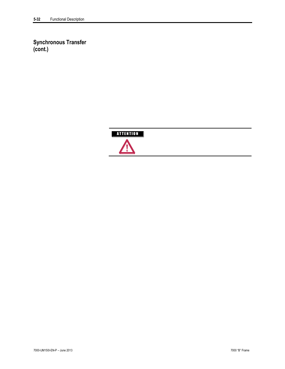 Synchronous transfer (cont.) | Rockwell Automation 7000 PowerFlex Medium Voltage AC Drive (B Frame) - Classic Control User Manual | Page 286 / 495