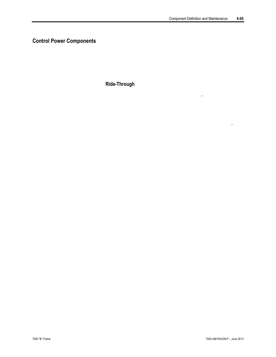 Control power components | Rockwell Automation 7000 PowerFlex Medium Voltage AC Drive (B Frame) - Classic Control User Manual | Page 355 / 495