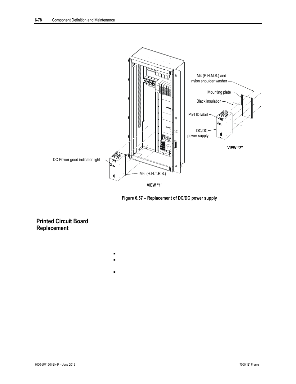 Printed circuit board replacement | Rockwell Automation 7000 PowerFlex Medium Voltage AC Drive (B Frame) - Classic Control User Manual | Page 368 / 495