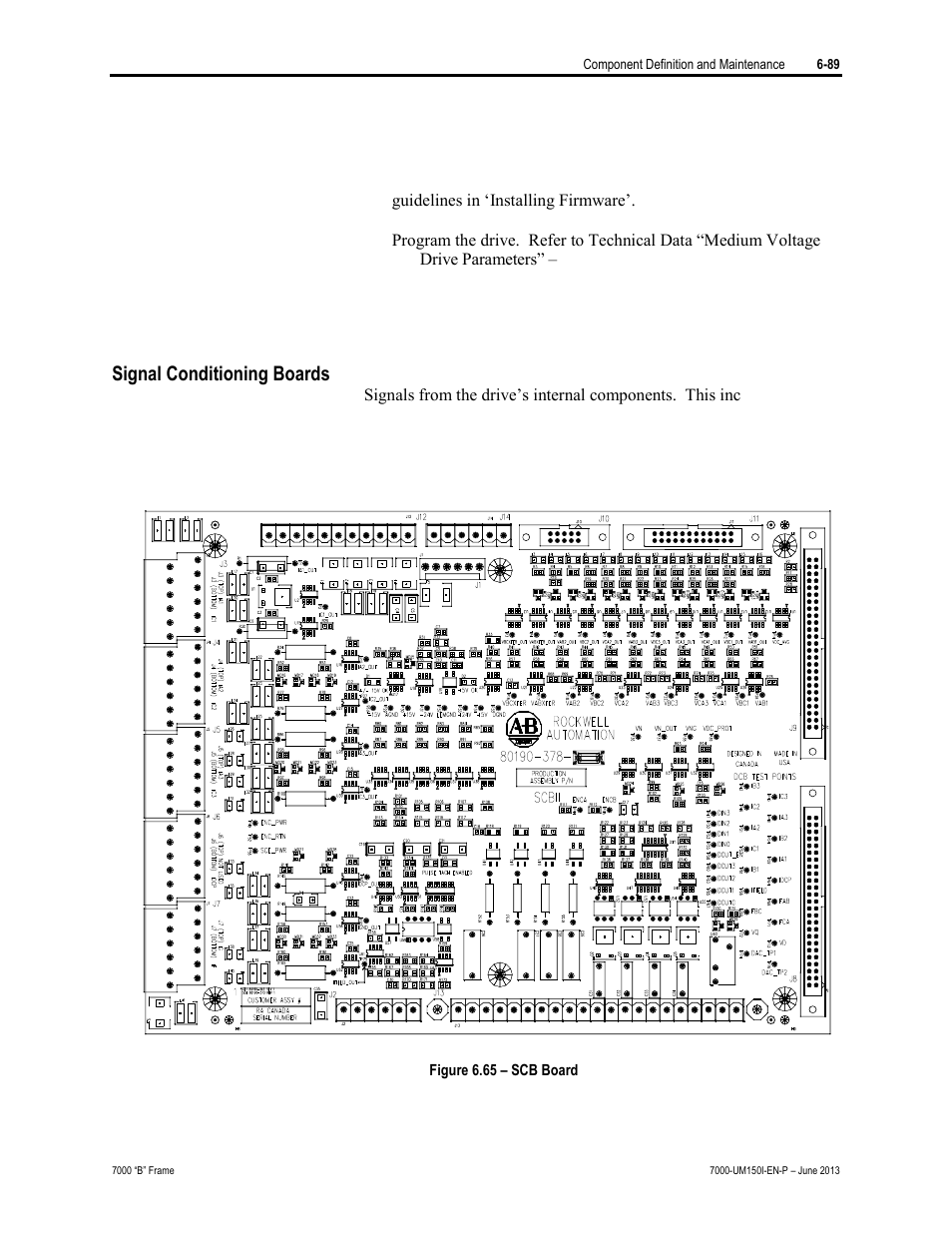 Signal conditioning boards | Rockwell Automation 7000 PowerFlex Medium Voltage AC Drive (B Frame) - Classic Control User Manual | Page 379 / 495