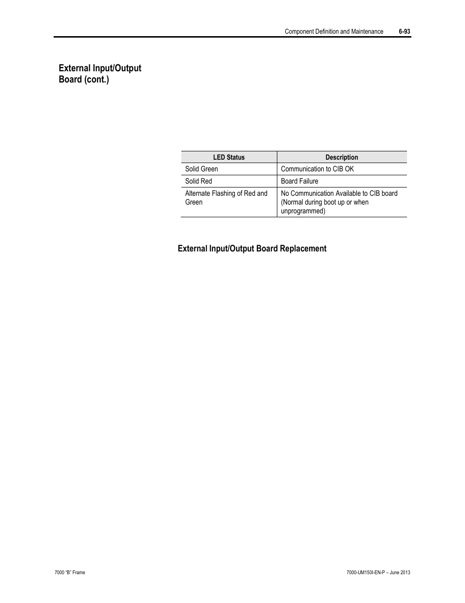 External input/output board (cont.) | Rockwell Automation 7000 PowerFlex Medium Voltage AC Drive (B Frame) - Classic Control User Manual | Page 383 / 495