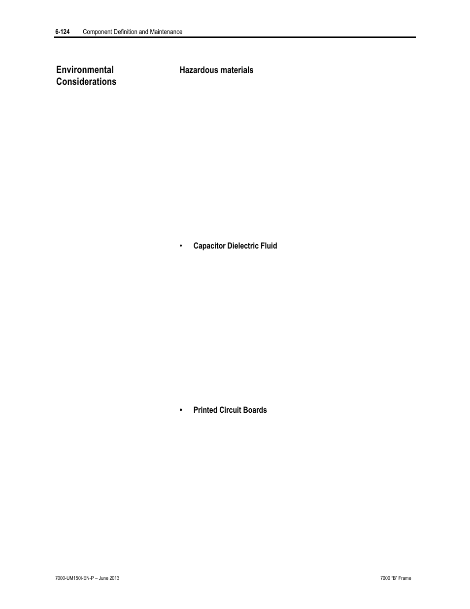 Environmentalconsiderations, Environmental considerations | Rockwell Automation 7000 PowerFlex Medium Voltage AC Drive (B Frame) - Classic Control User Manual | Page 414 / 495