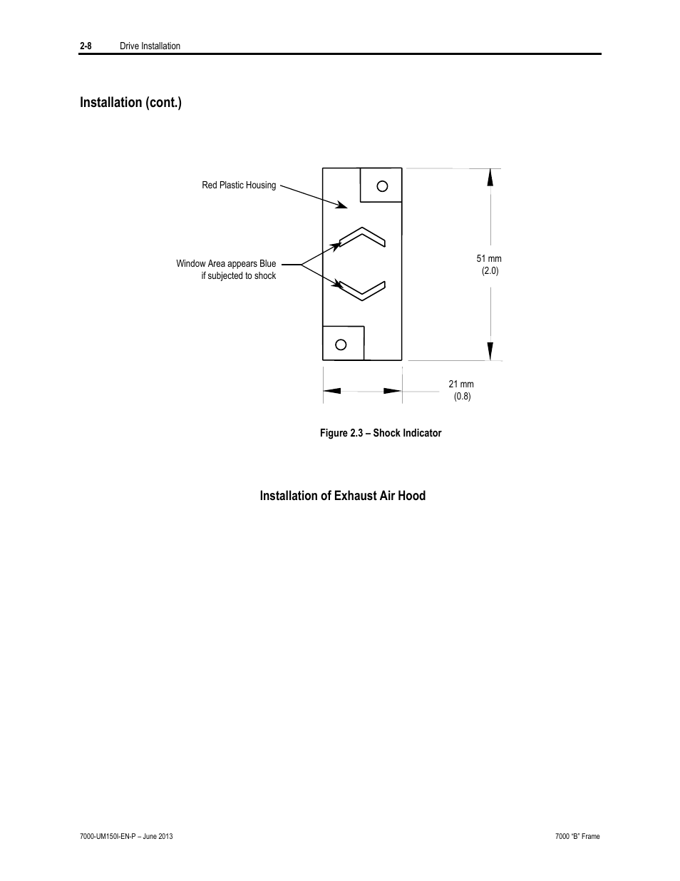 Installation (cont.) | Rockwell Automation 7000 PowerFlex Medium Voltage AC Drive (B Frame) - Classic Control User Manual | Page 43 / 495