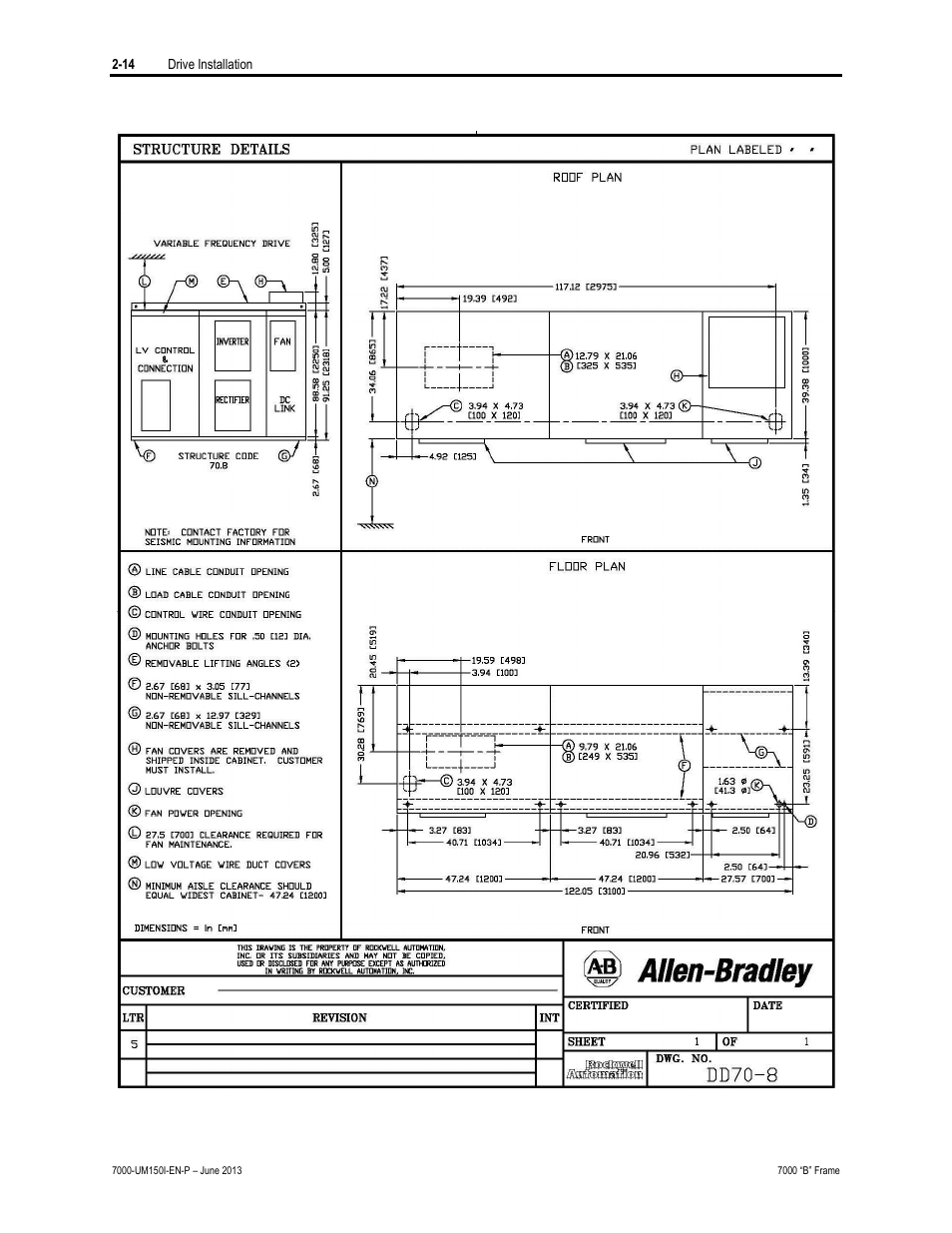 Rockwell Automation 7000 PowerFlex Medium Voltage AC Drive (B Frame) - Classic Control User Manual | Page 49 / 495