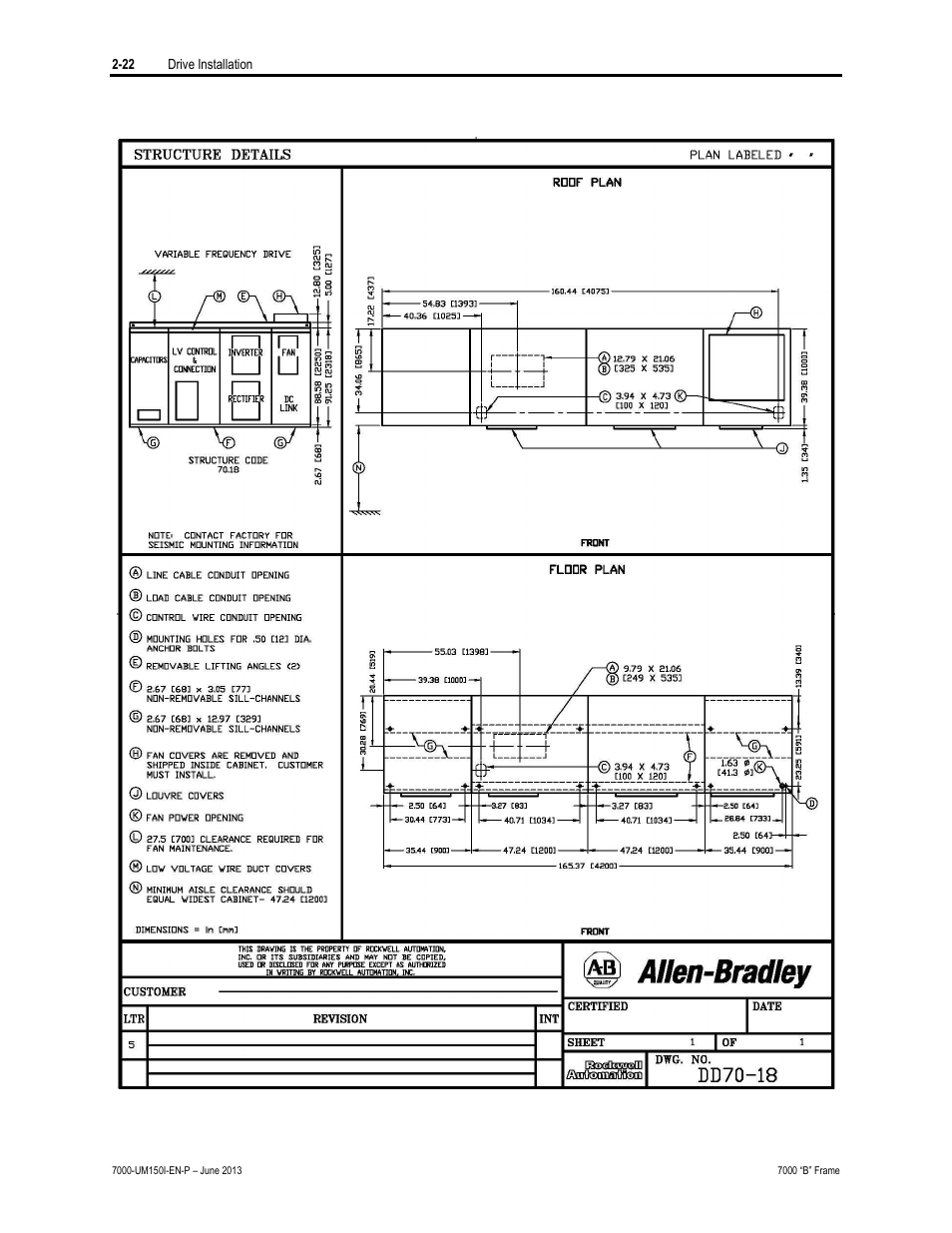 Rockwell Automation 7000 PowerFlex Medium Voltage AC Drive (B Frame) - Classic Control User Manual | Page 57 / 495