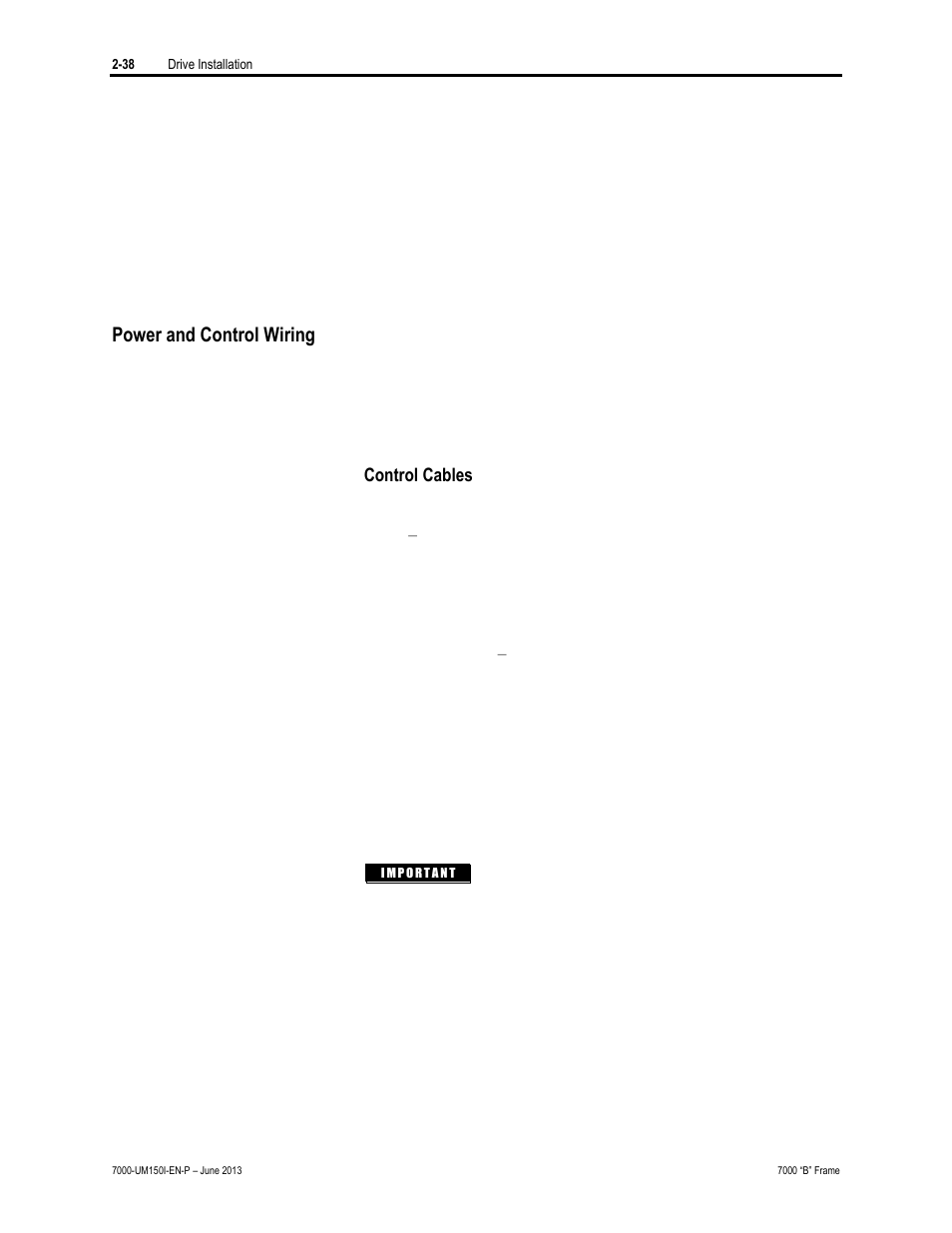 Power and control wiring | Rockwell Automation 7000 PowerFlex Medium Voltage AC Drive (B Frame) - Classic Control User Manual | Page 73 / 495