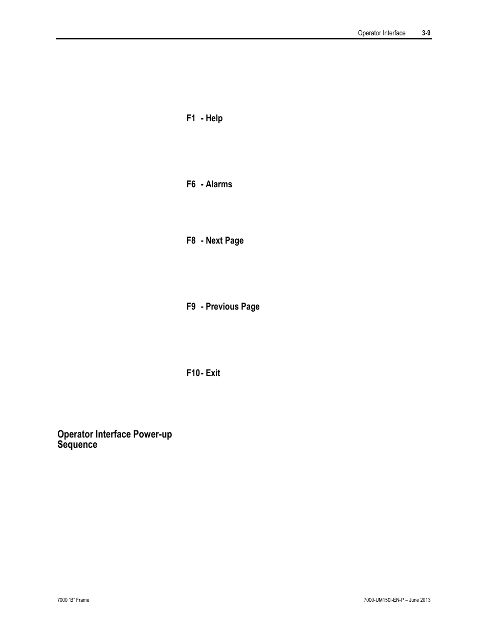 Operator interface power-up sequence | Rockwell Automation 7000 PowerFlex Medium Voltage AC Drive (B Frame) - Classic Control User Manual | Page 88 / 495