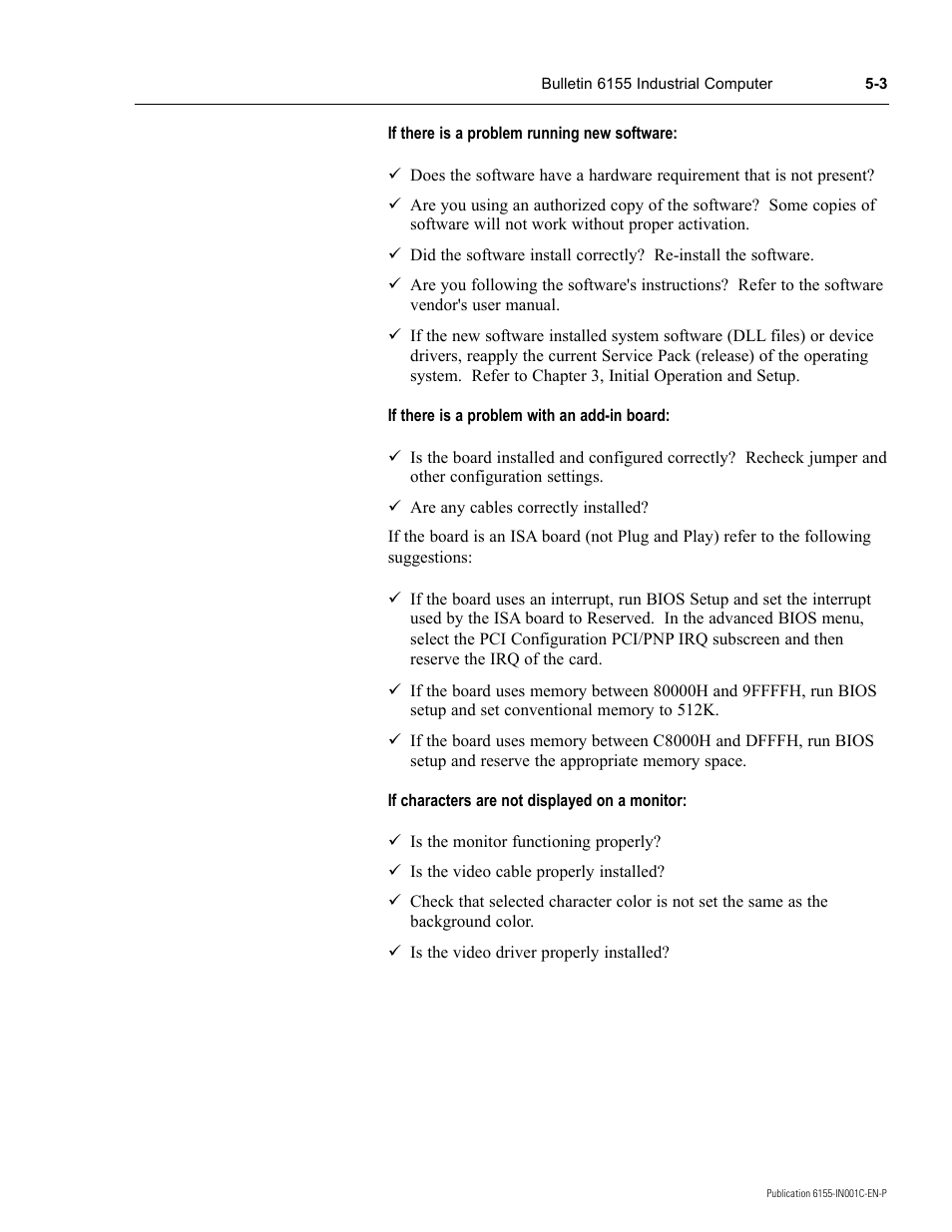Rockwell Automation 6155 Industrial Computer Installation User Manual | Page 19 / 27