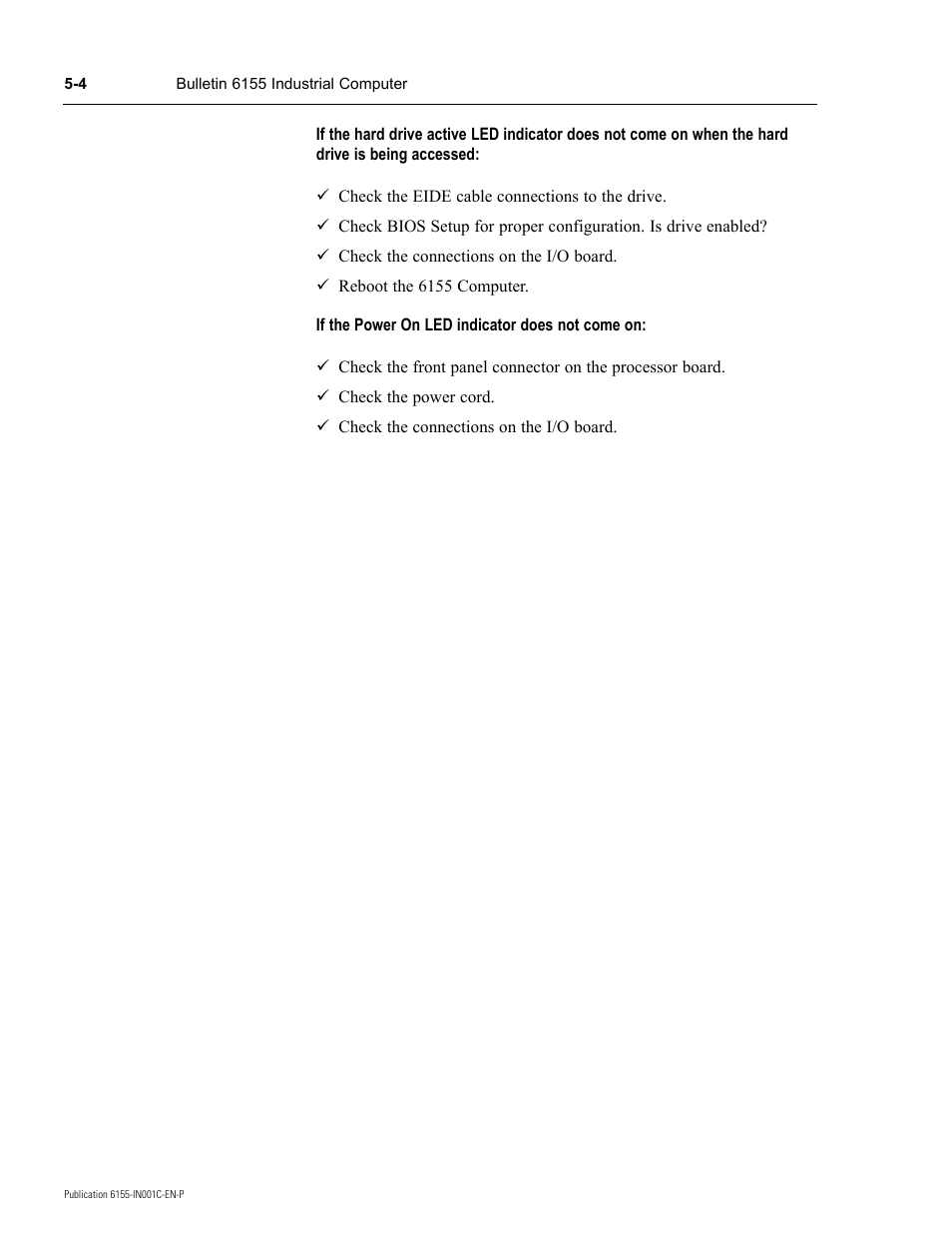 Rockwell Automation 6155 Industrial Computer Installation User Manual | Page 20 / 27