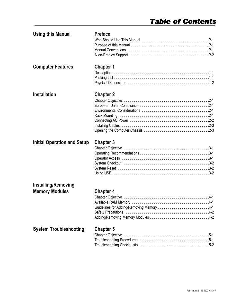 Rockwell Automation 6155 Industrial Computer Installation User Manual | Page 3 / 27