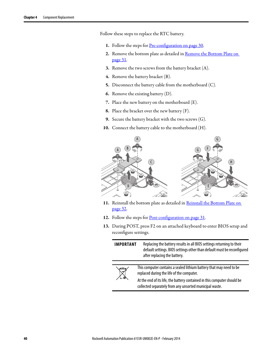 Rockwell Automation 6155F-NPWEDC Compact Non-display Computer User Manual | Page 40 / 56