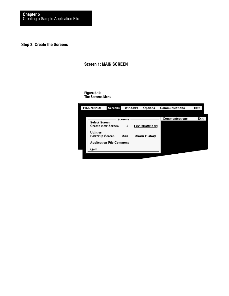 Step 3: create the screens | Rockwell Automation 2711 PANELBUILDER SOFTWARE USER MANUAL User Manual | Page 122 / 468