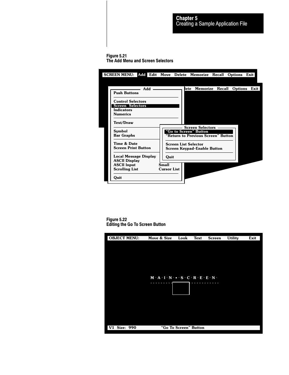 Creating a sample application file chapter 5 | Rockwell Automation 2711 PANELBUILDER SOFTWARE USER MANUAL User Manual | Page 129 / 468