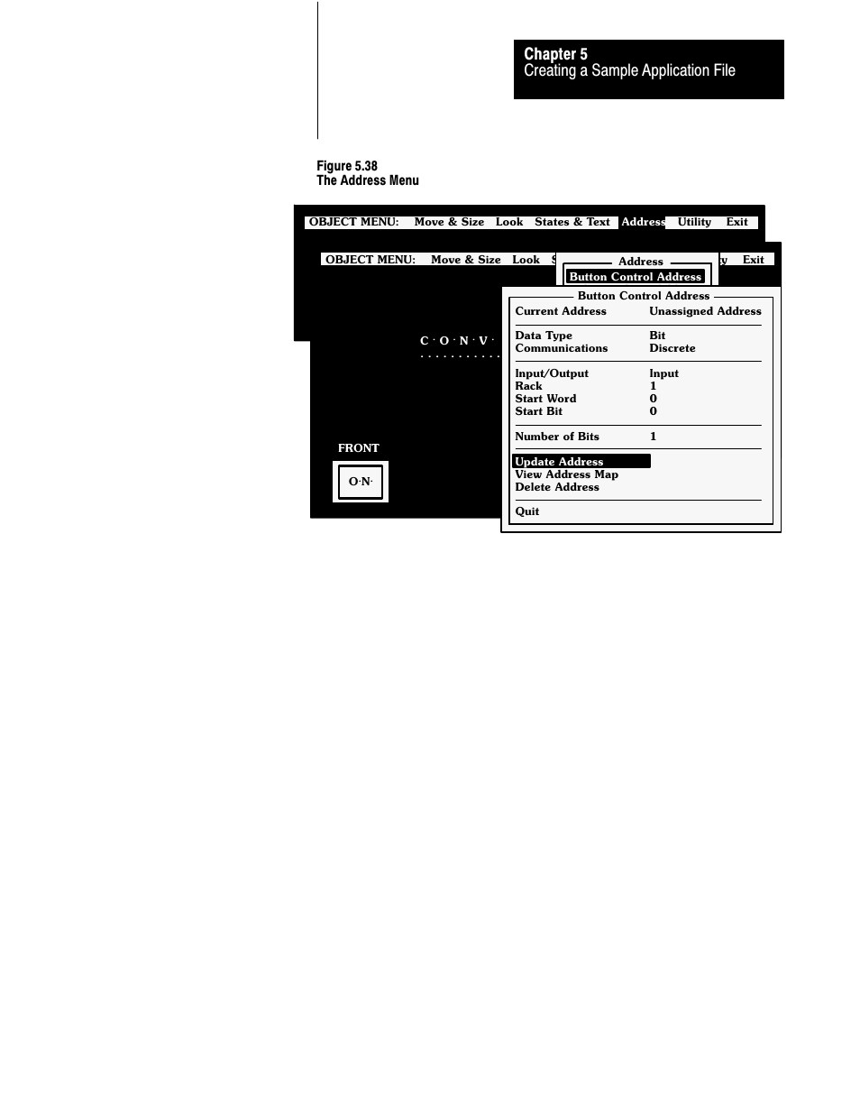 Creating a sample application file chapter 5 | Rockwell Automation 2711 PANELBUILDER SOFTWARE USER MANUAL User Manual | Page 141 / 468