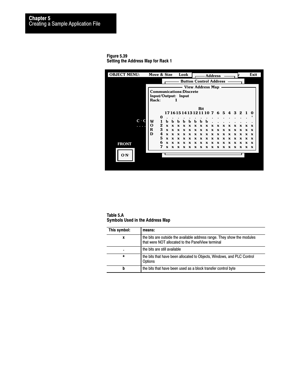 Creating a sample application file chapter 5 | Rockwell Automation 2711 PANELBUILDER SOFTWARE USER MANUAL User Manual | Page 142 / 468