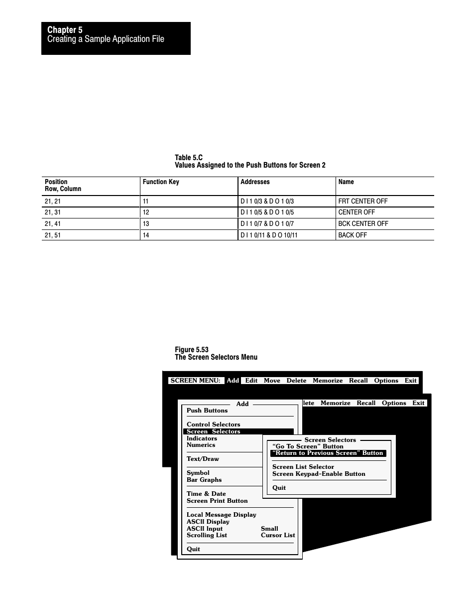 Creating a sample application file chapter 5 | Rockwell Automation 2711 PANELBUILDER SOFTWARE USER MANUAL User Manual | Page 152 / 468