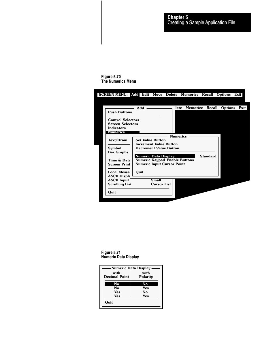 Creating a sample application file chapter 5 | Rockwell Automation 2711 PANELBUILDER SOFTWARE USER MANUAL User Manual | Page 167 / 468