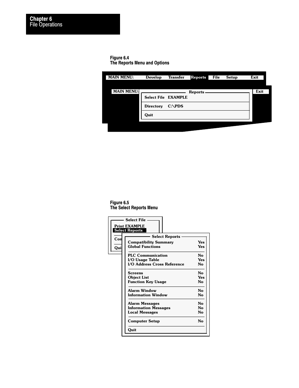 File operations chapter 6 | Rockwell Automation 2711 PANELBUILDER SOFTWARE USER MANUAL User Manual | Page 178 / 468