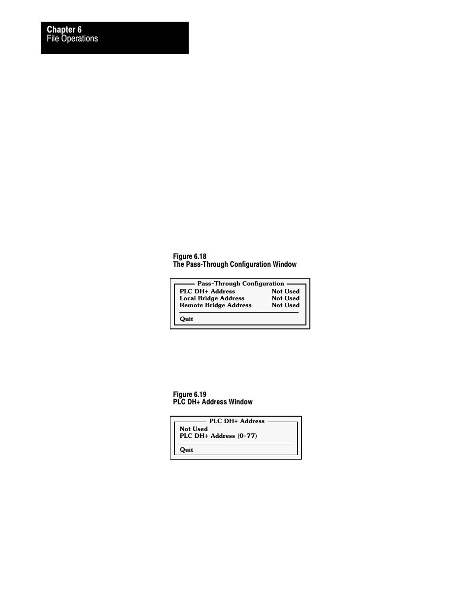 File operations chapter 6 | Rockwell Automation 2711 PANELBUILDER SOFTWARE USER MANUAL User Manual | Page 194 / 468