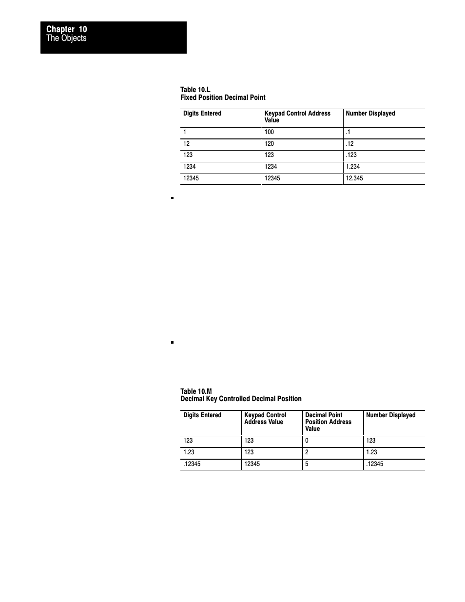 The objects chapter 10 | Rockwell Automation 2711 PANELBUILDER SOFTWARE USER MANUAL User Manual | Page 301 / 468