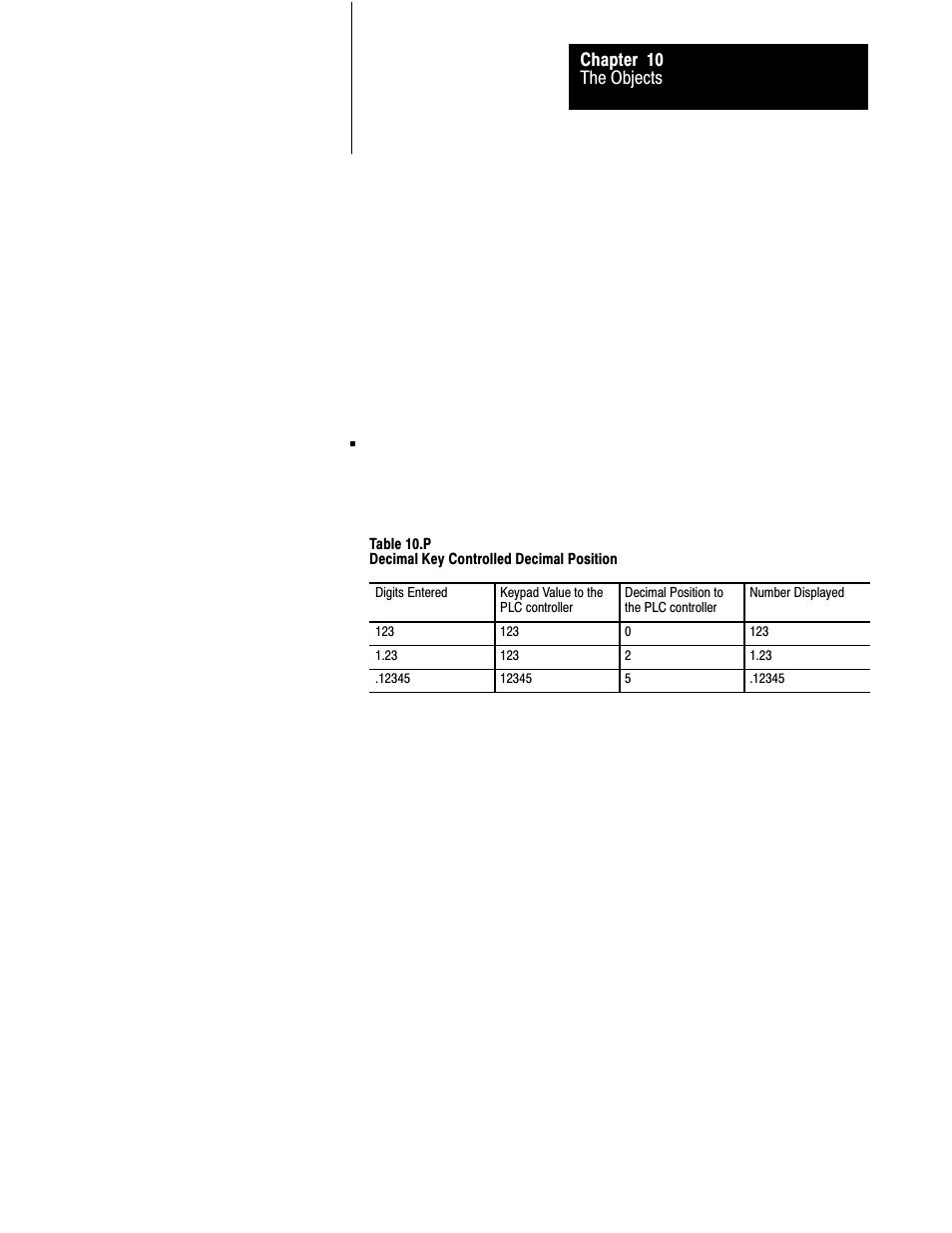 The objects chapter 10 | Rockwell Automation 2711 PANELBUILDER SOFTWARE USER MANUAL User Manual | Page 304 / 468