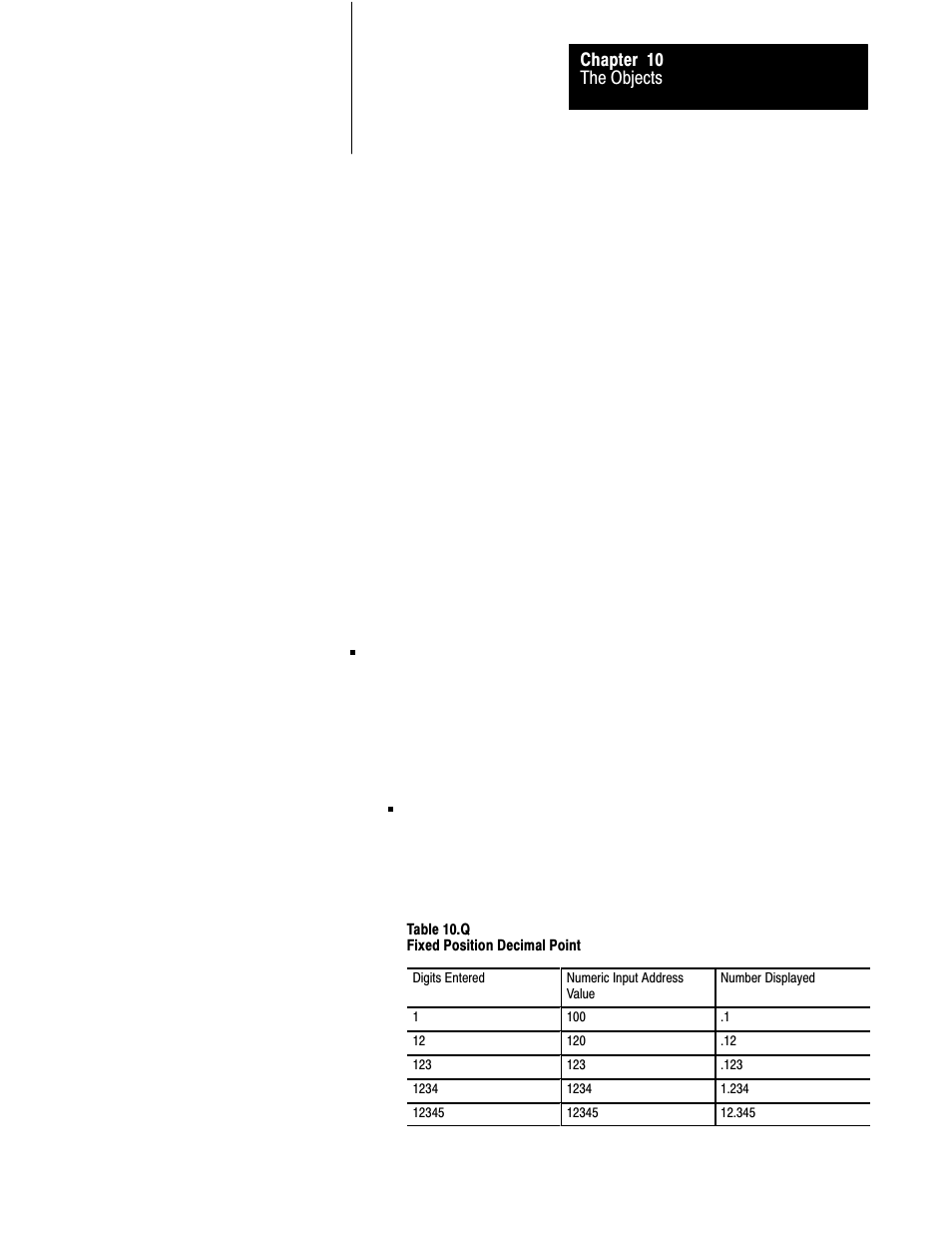 The objects chapter 10 | Rockwell Automation 2711 PANELBUILDER SOFTWARE USER MANUAL User Manual | Page 306 / 468