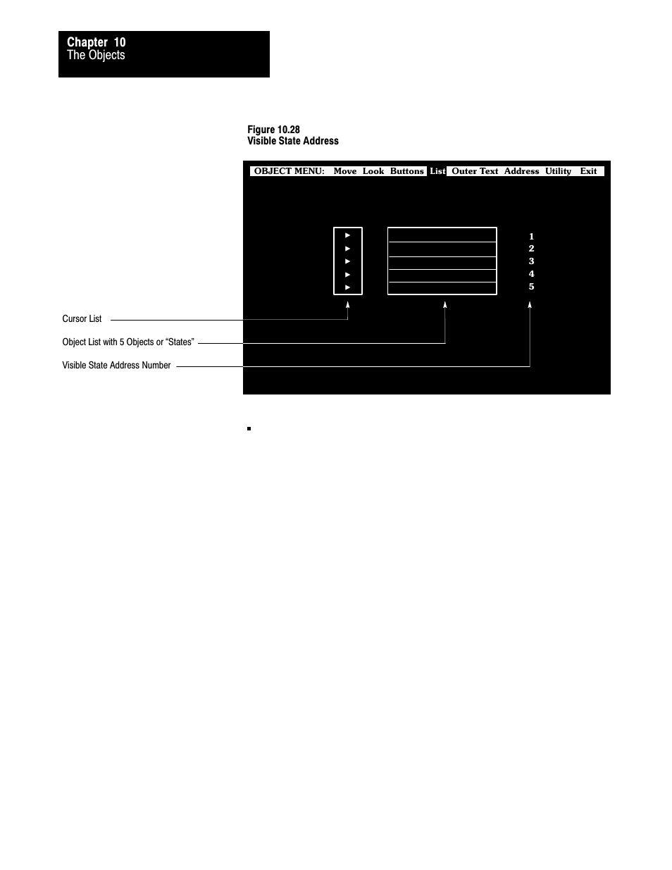 The objects chapter 10 | Rockwell Automation 2711 PANELBUILDER SOFTWARE USER MANUAL User Manual | Page 357 / 468