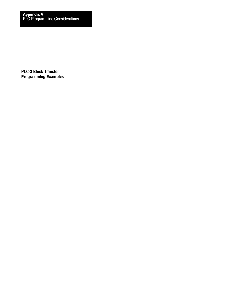 Plc-3 block transfer programming examples | Rockwell Automation 2711 PANELBUILDER SOFTWARE USER MANUAL User Manual | Page 370 / 468