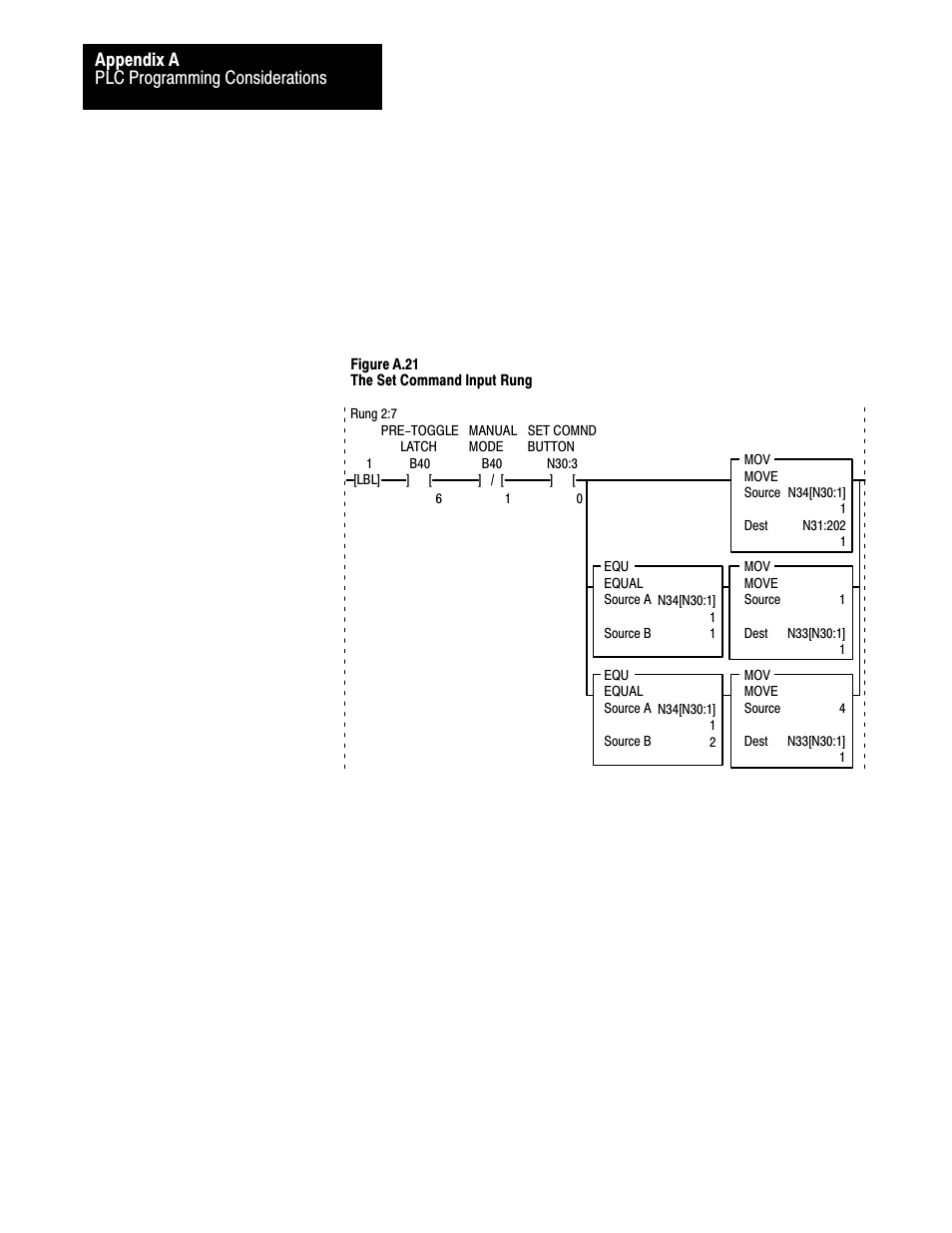 Plc programming considerations appendix a | Rockwell Automation 2711 PANELBUILDER SOFTWARE USER MANUAL User Manual | Page 400 / 468