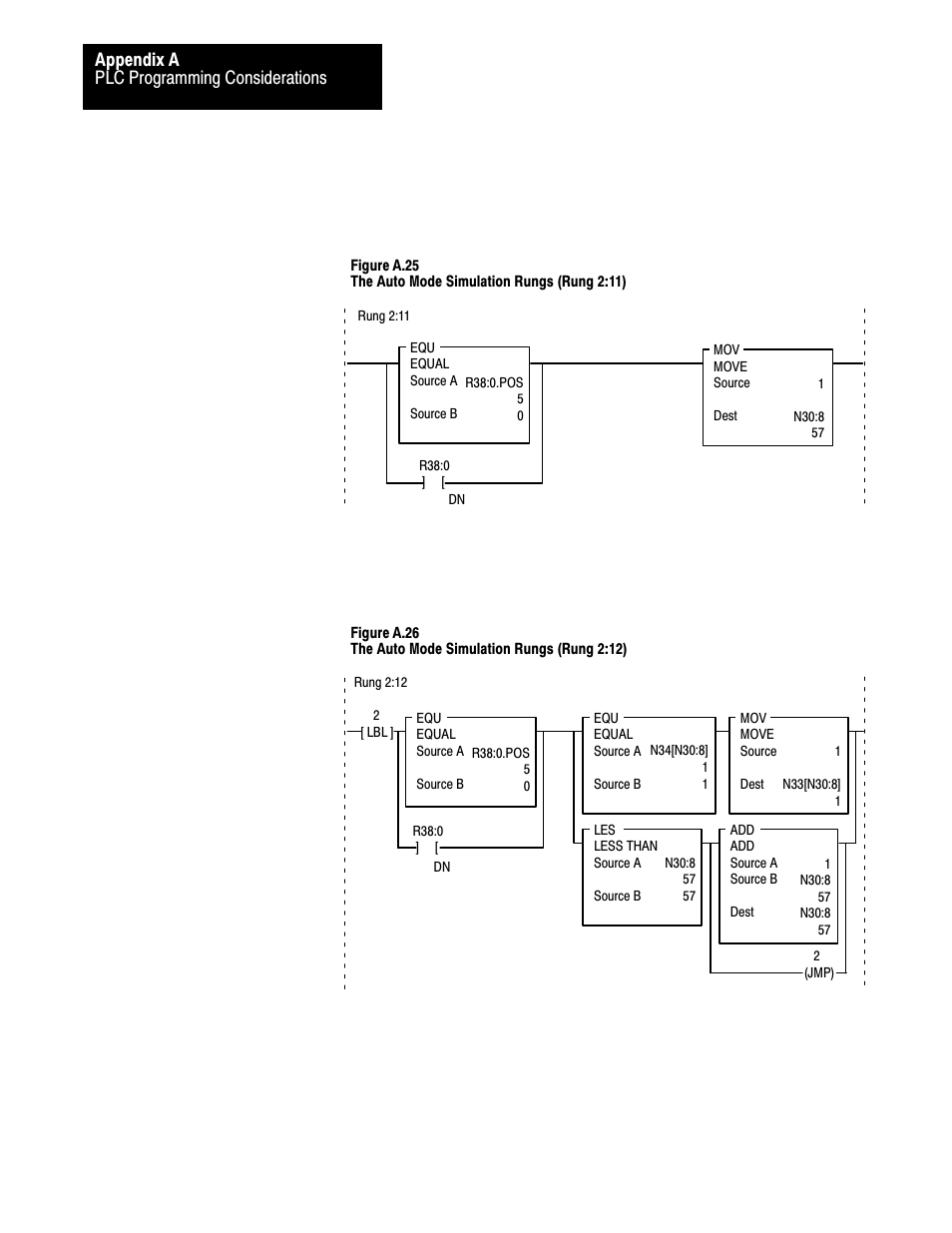 Plc programming considerations appendix a | Rockwell Automation 2711 PANELBUILDER SOFTWARE USER MANUAL User Manual | Page 404 / 468