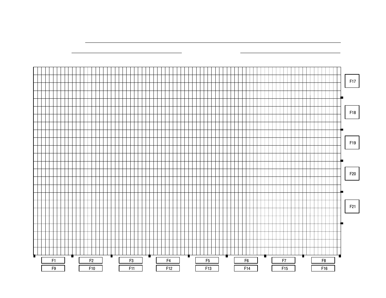 Screen worksheet for keypad terminals, part 1, Screen worksheet for keypad terminal | Rockwell Automation 2711 PANELBUILDER SOFTWARE USER MANUAL User Manual | Page 443 / 468