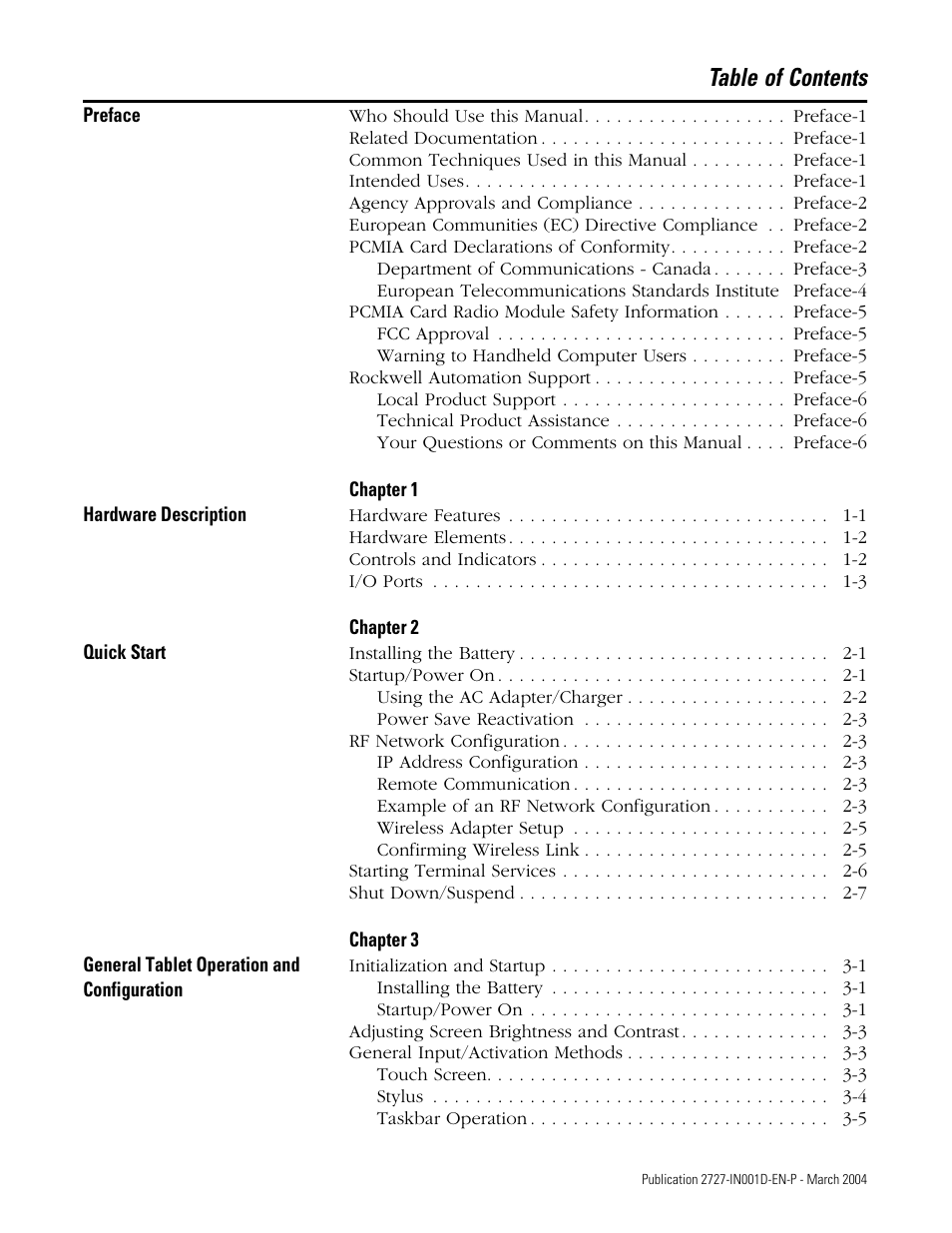 Rockwell Automation 2727-T7P30D1F MobileView Tablet T750 User Manual User Manual | Page 3 / 104