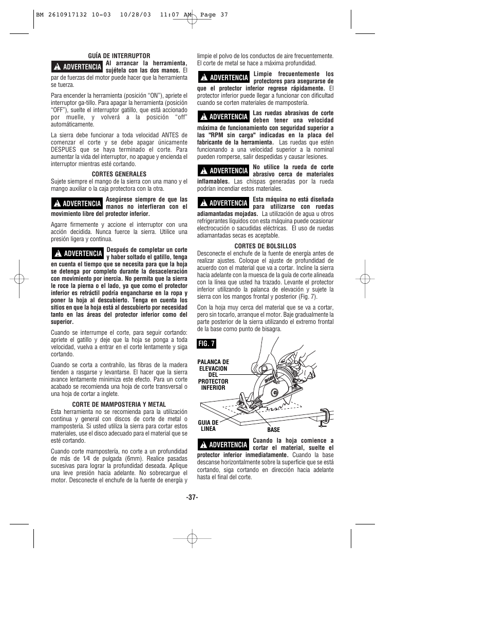 Bosch 1677MD User Manual | Page 37 / 44