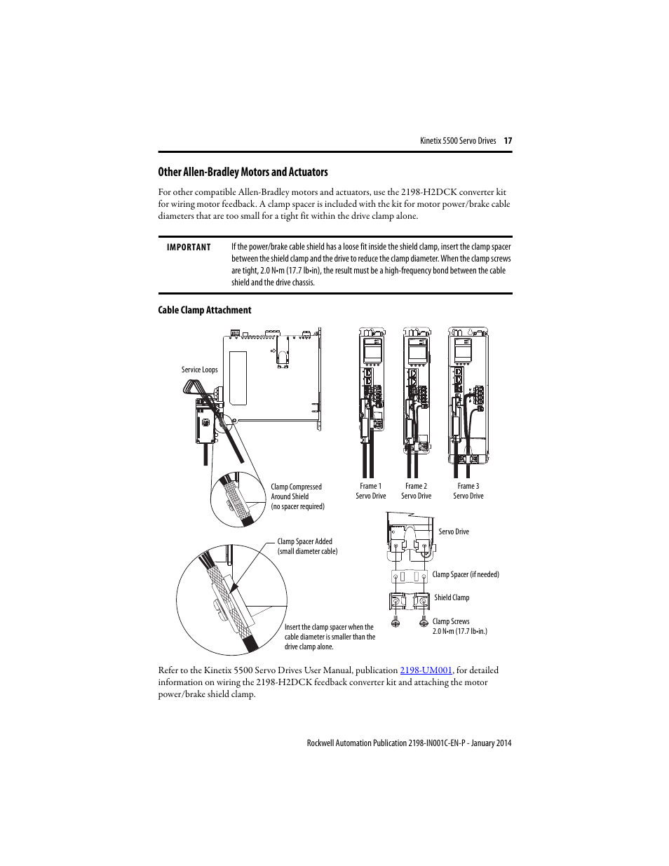 Other allen-bradley motors and actuators | Rockwell Automation 2198-Hxxx Kinetix 5500 Servo Drives Installation Instructions User Manual | Page 17 / 20