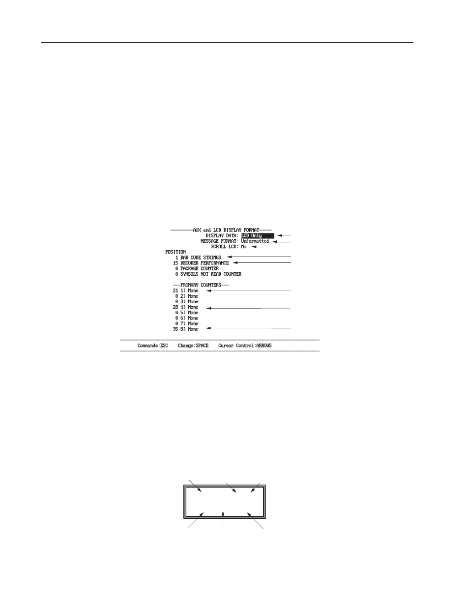 Lcd display examples | Rockwell Automation 2755 Enhanced Decoder Series B User Manual | Page 130 / 361