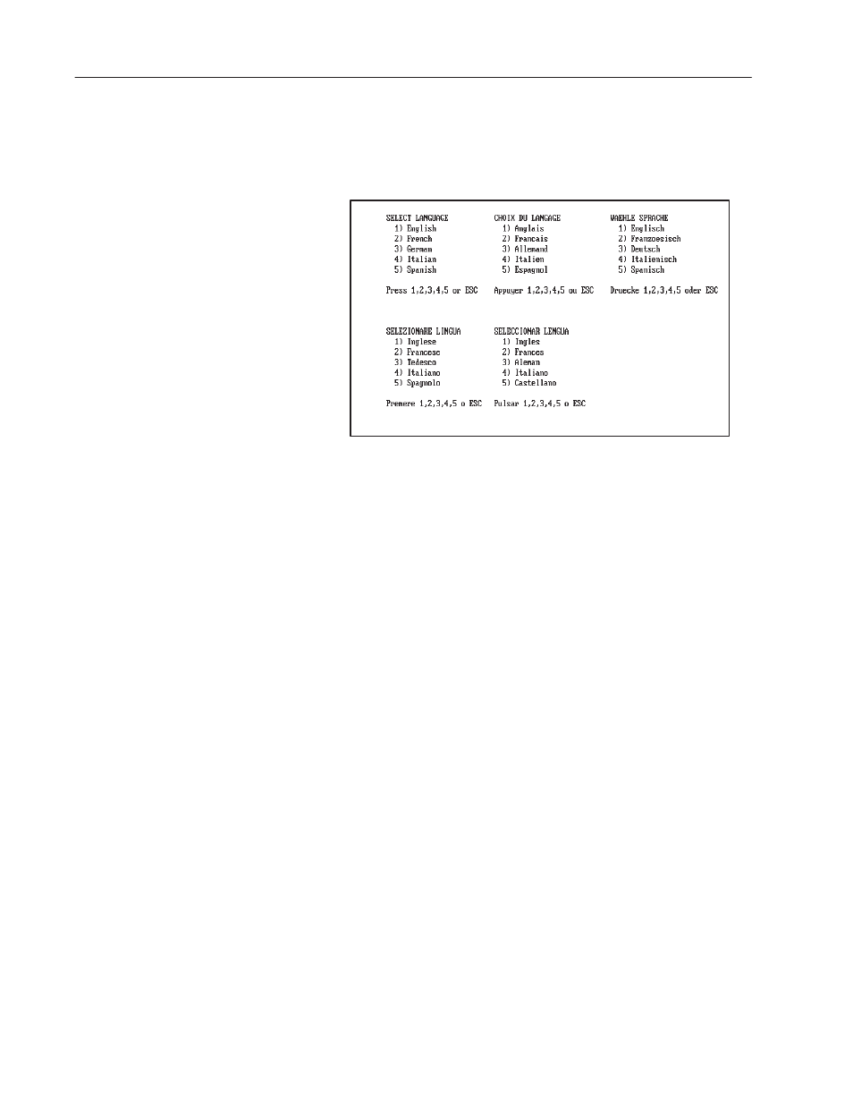 Select language, Save configuration, Select language save configuration | Rockwell Automation 2755 Enhanced Decoder Series B User Manual | Page 188 / 361