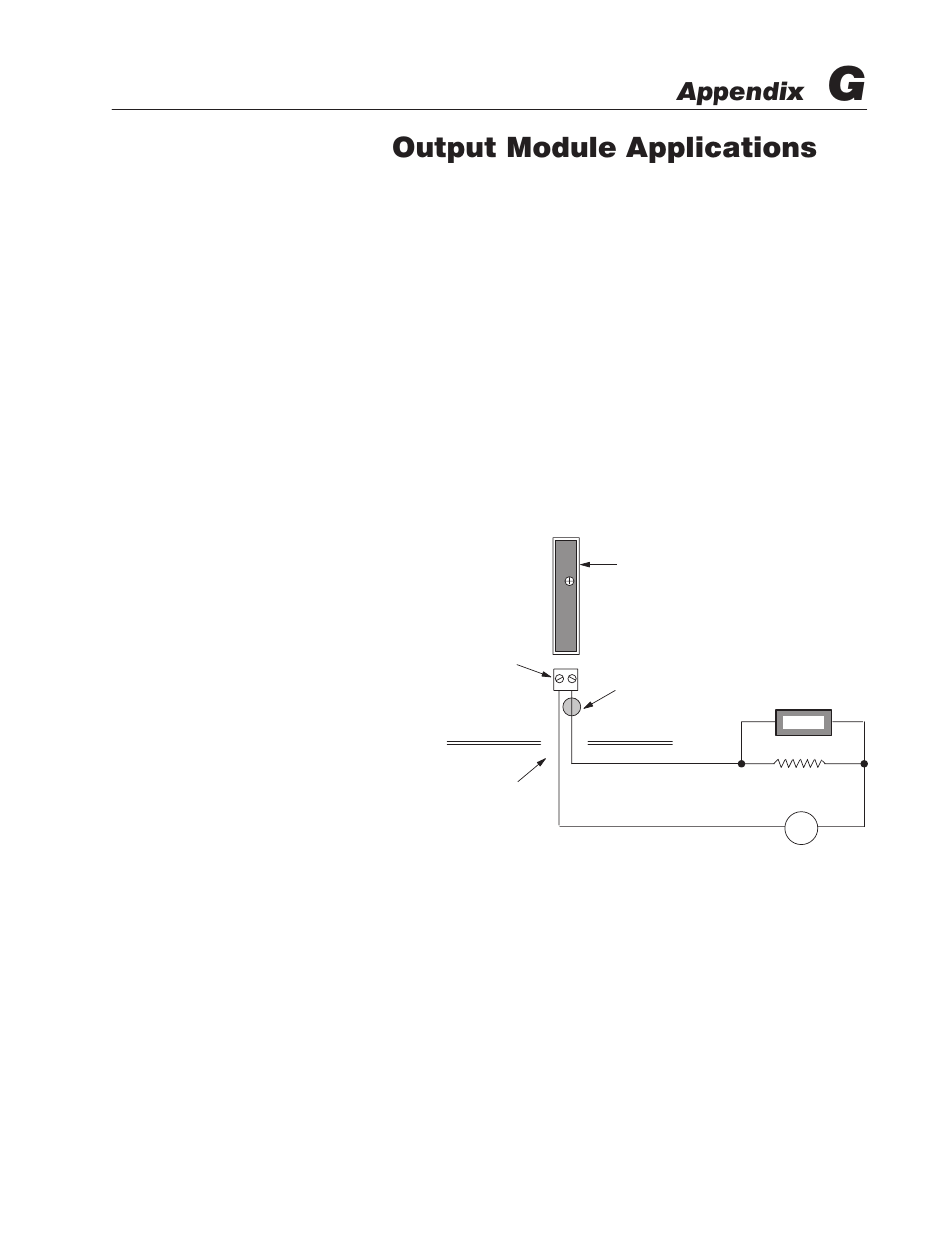 G - output module applications, Output module applications, Appendix | Rockwell Automation 2755 Enhanced Decoder Series B User Manual | Page 329 / 361