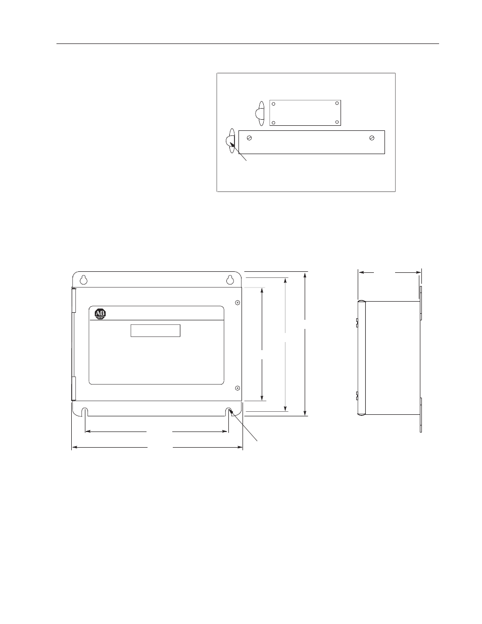 Mounting the decoder, At hinged side of cover for cover to swing open | Rockwell Automation 2755 Enhanced Decoder Series B User Manual | Page 42 / 361