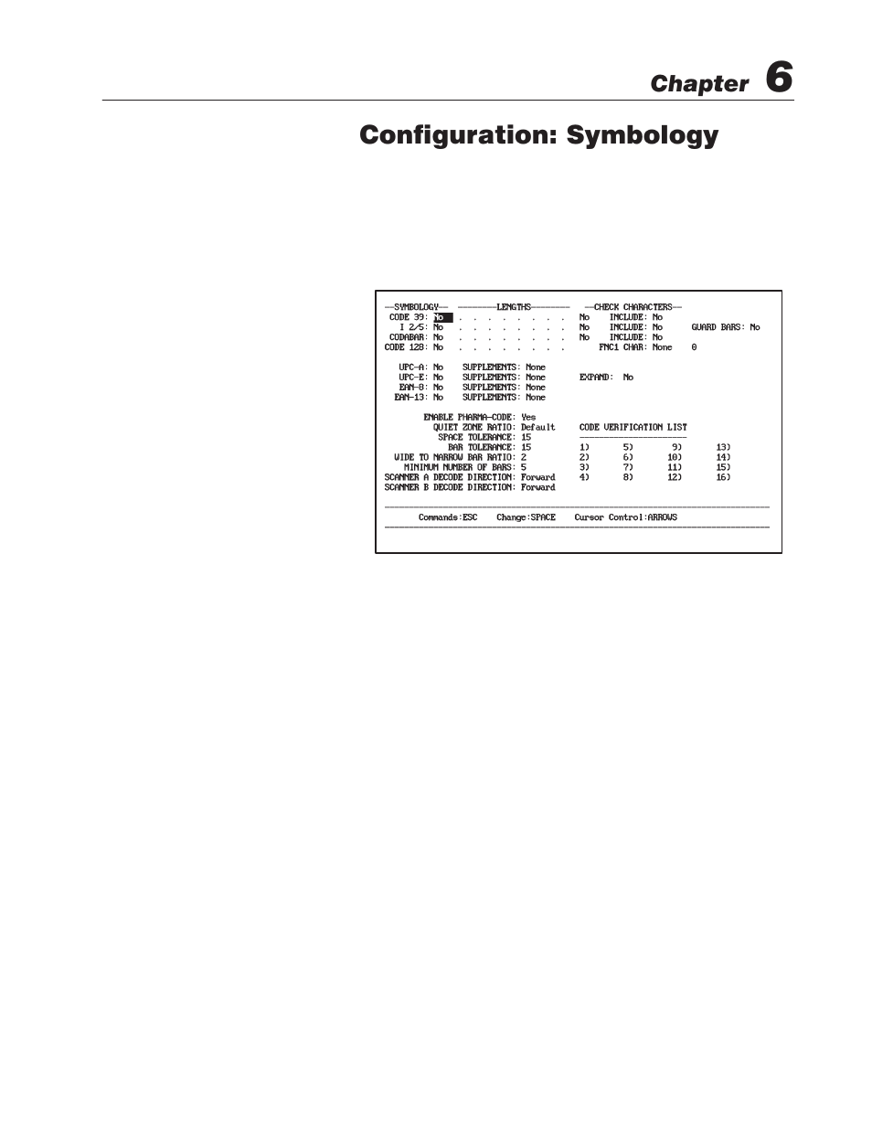 6 - configuration: symbology, Configure symbology, Configuration: symbology | Chapter | Rockwell Automation 2755 Enhanced Decoder Series B User Manual | Page 74 / 361