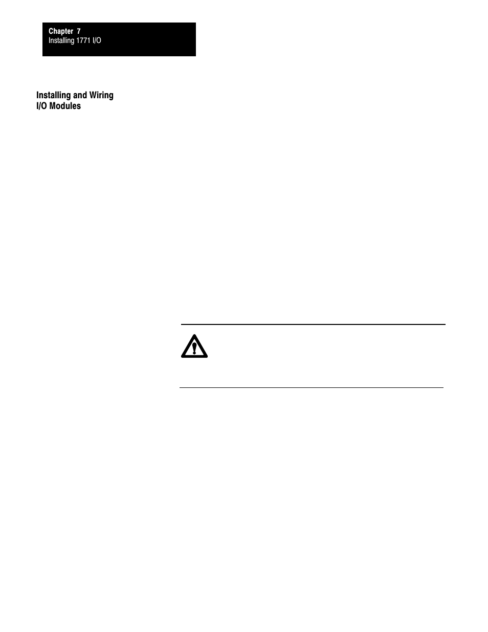 Installing and wiring i/o modules, 7ć12 | Rockwell Automation 5000,D50006.2.10 PI INSTALLATION MANUAL User Manual | Page 100 / 207