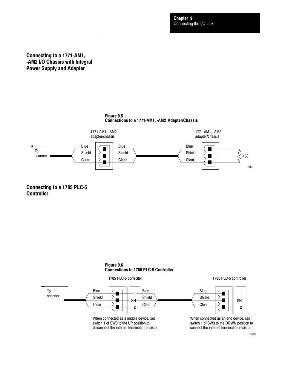 Connecting to a 1785 plc-5 controller | Rockwell Automation 5000,D50006.2.10 PI INSTALLATION MANUAL User Manual | Page 120 / 207