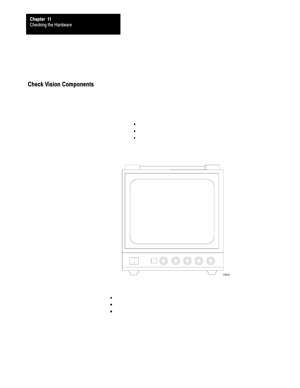 Check vision components, 11ć8 | Rockwell Automation 5000,D50006.2.10 PI INSTALLATION MANUAL User Manual | Page 135 / 207