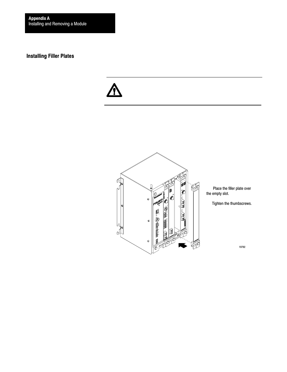 Installing filler plates, Ać10 | Rockwell Automation 5000,D50006.2.10 PI INSTALLATION MANUAL User Manual | Page 166 / 207