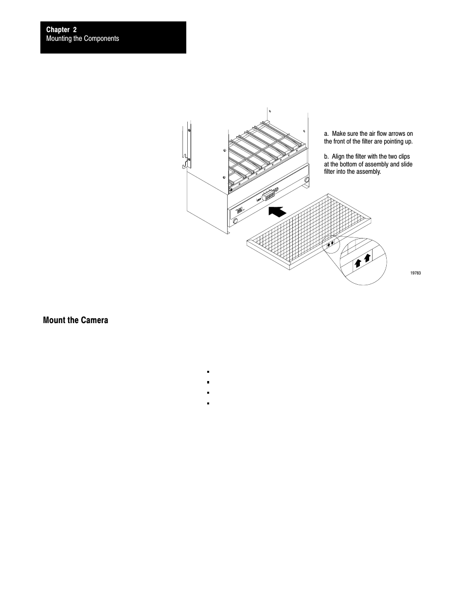 Mount the camera, 2ć10 | Rockwell Automation 5000,D50006.2.10 PI INSTALLATION MANUAL User Manual | Page 32 / 207