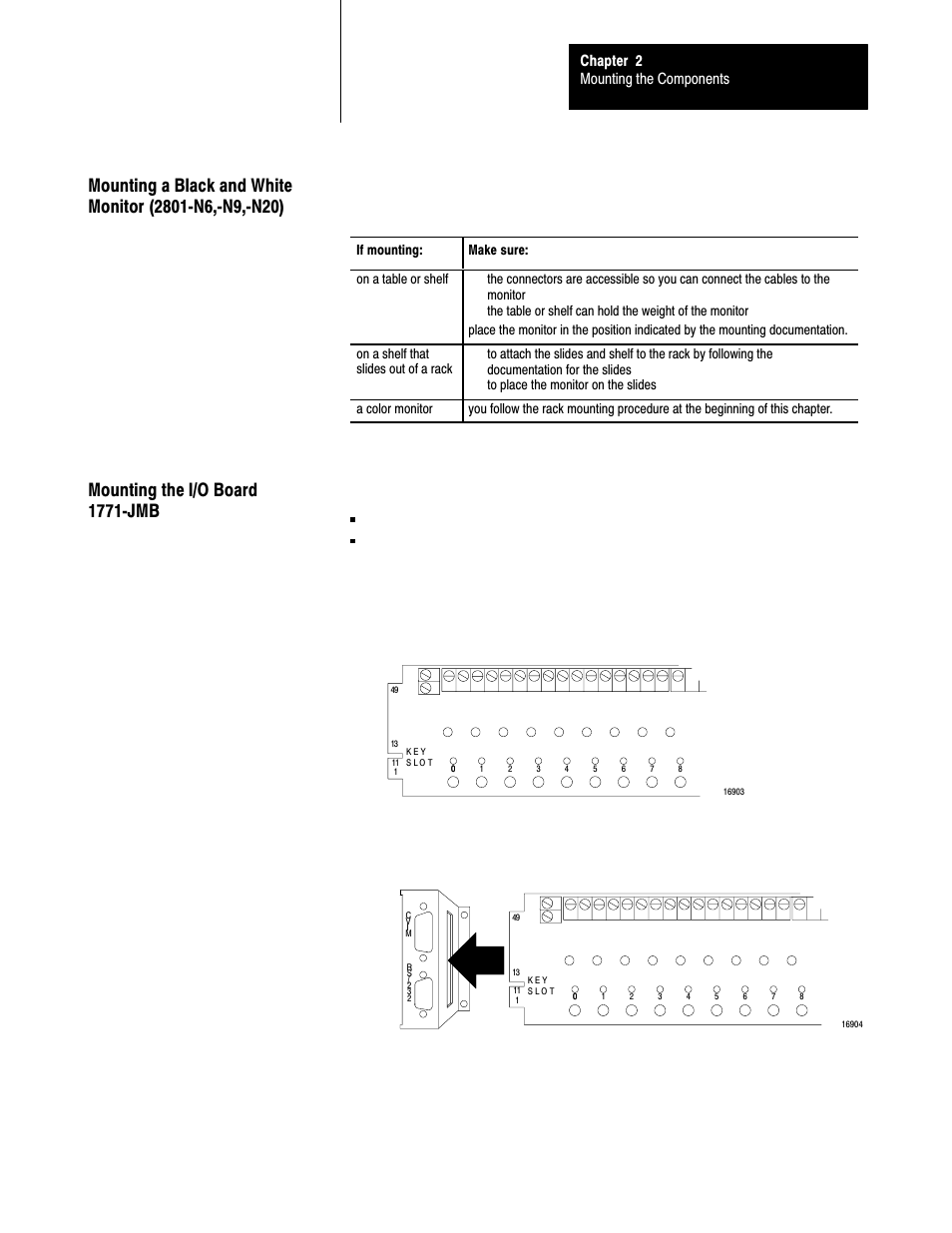 Mounting the i/o board 1771-jmb, 2ć11 | Rockwell Automation 5000,D50006.2.10 PI INSTALLATION MANUAL User Manual | Page 33 / 207