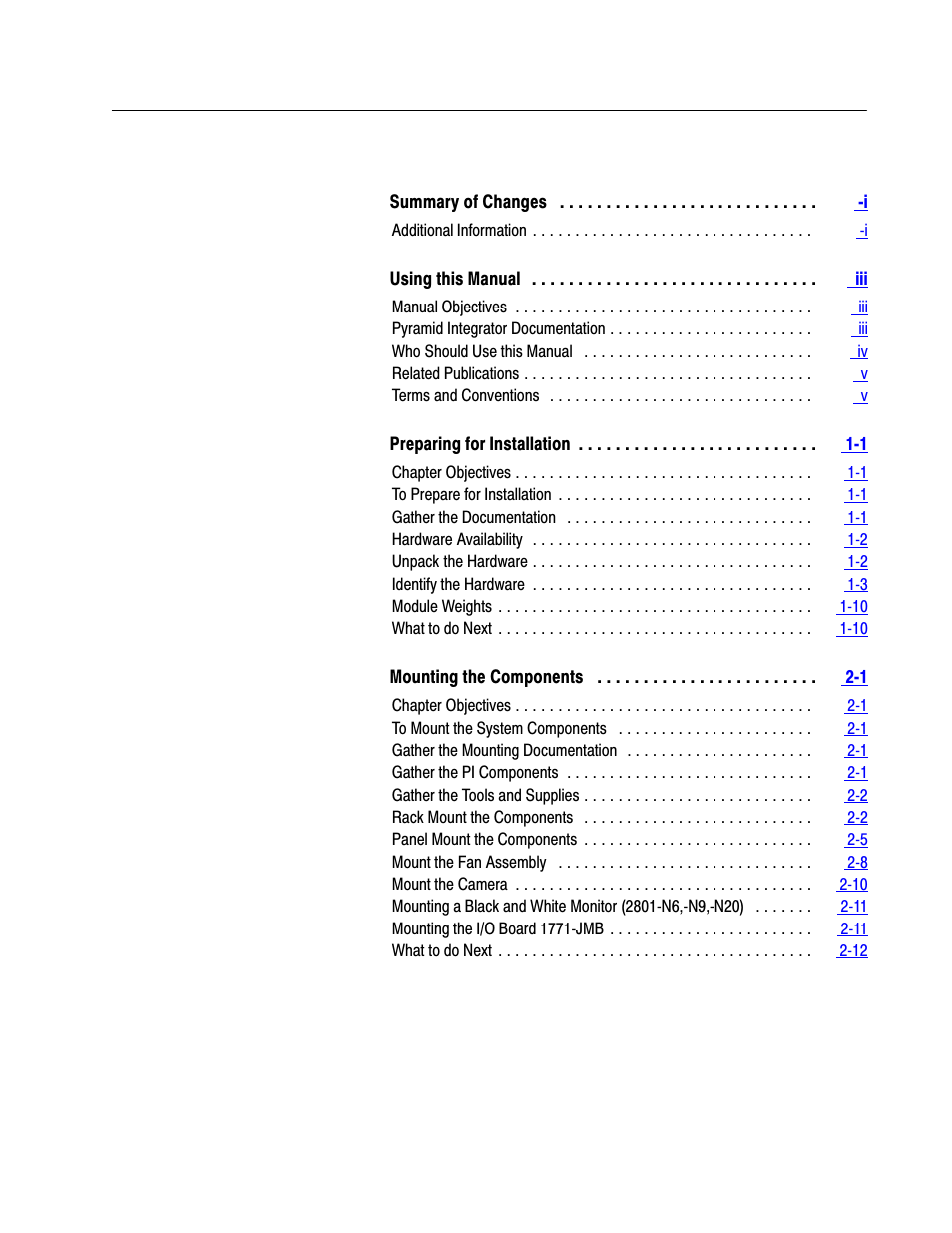 Rockwell Automation 5000,D50006.2.10 PI INSTALLATION MANUAL User Manual | Page 4 / 207