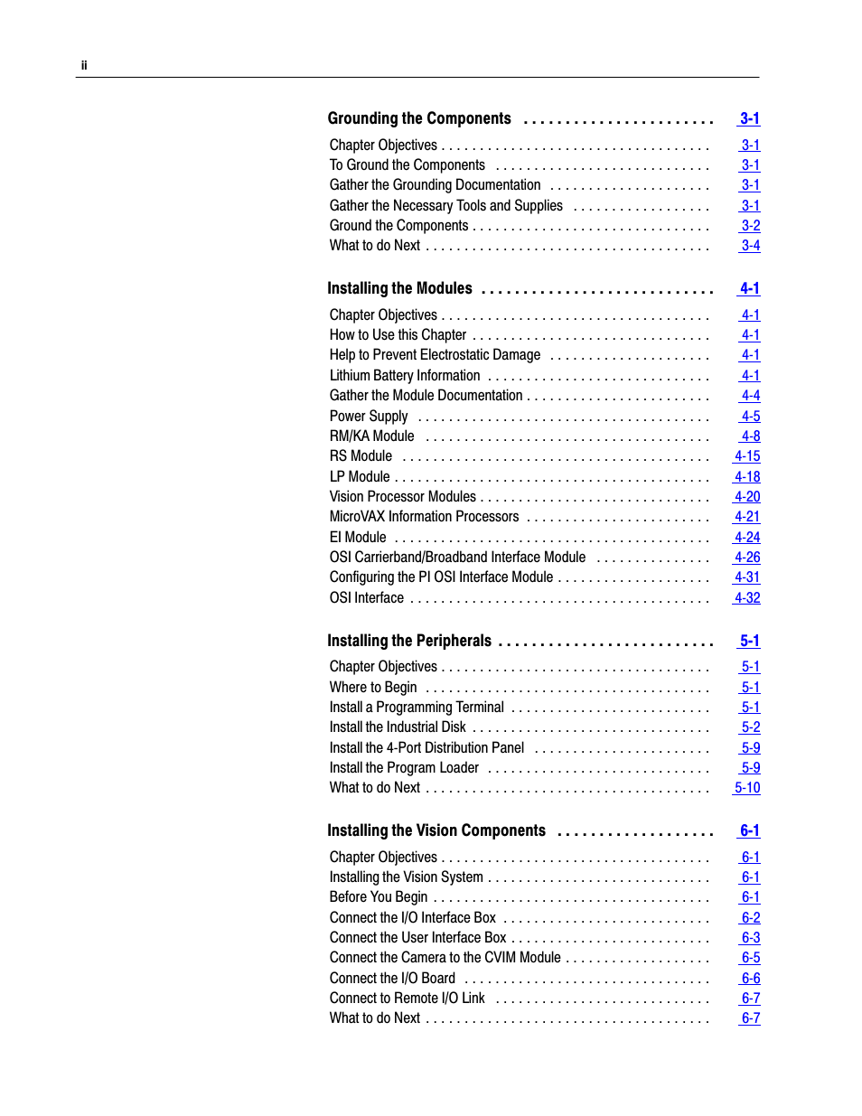 Rockwell Automation 5000,D50006.2.10 PI INSTALLATION MANUAL User Manual | Page 5 / 207